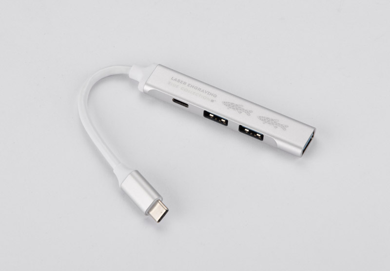 USB HUB skirstytuvas su C tipo kabeliu – ROSKO - Image 7