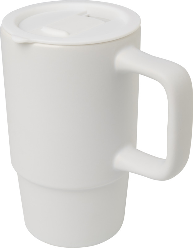 „Carter“ 450 ml keraminis puodelis su plastmasiniu dangteliu