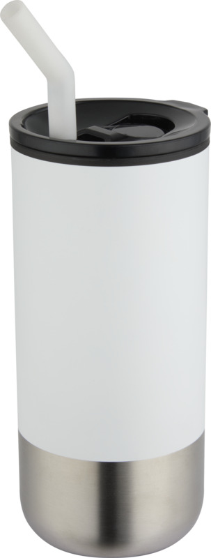 „Grayson“ 480 ml talpos „RCS“ izoliuotas puodelis iš perdirbtų medžiagų su šiaudeliu