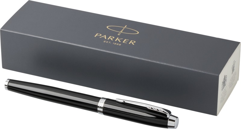 „Parker IM“ rašiklis su rutuliniu antgaliu (juodi rašalo)