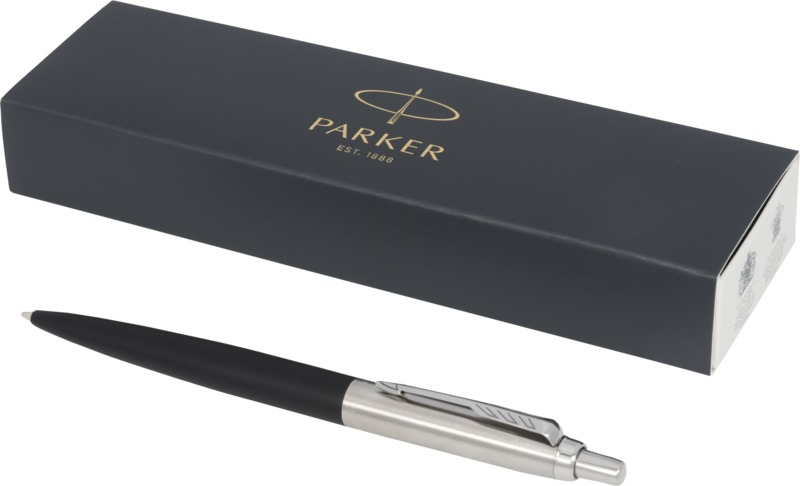 „Parker Jotter XL“ matinis rašiklis su chromuotomis apdailos detalėmis (mėlyni rašalai)