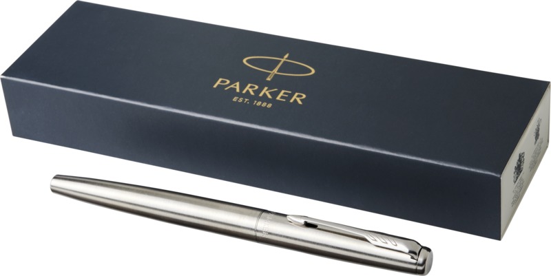 „Parker Jotter“ nerūdijančio plieno plunksnakotis (mėlyni rašalai)