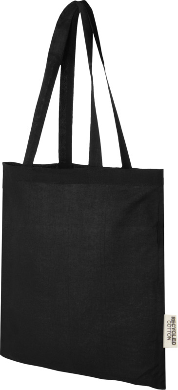 „Madras“ 140 g/m² GRS sertifikuota perdirbto medvilnės audinio pirkinių krepšys, 7 l talpos - Image 9