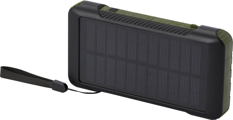 „Soldy“ 10 000 mAh RCS iš perdirbto plastiko pagamintas saulės energijos dinamo išorinis akumuliatorius