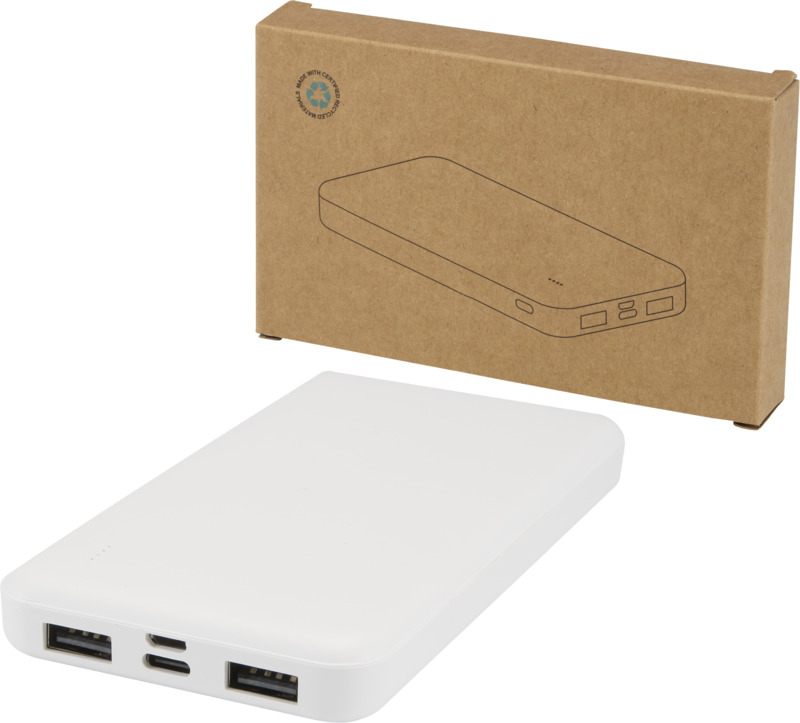 „Intan“ 10 000 mAh, 10 W iš perdirbto plastiko pagamintas išorinis akumuliatorius