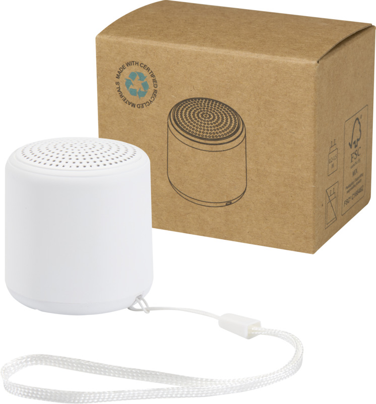 „Velkis“ 3 W belaidis „Bluetooth“ garsiakalbis iš perdirbto plastiko