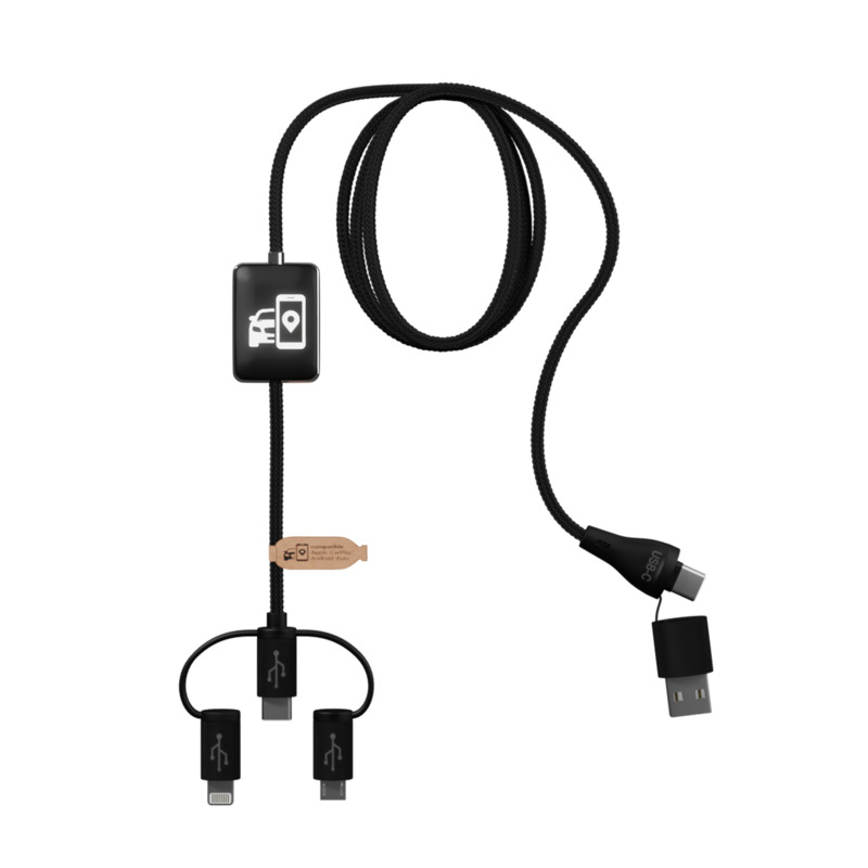 SCX.design C48 „CarPlay“ 5-in-1 įkrovimo laidas
