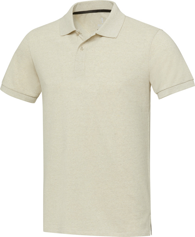 „Emerald“ 200 g/m² trumpomis rankovėmis unisex „Aware™“ perdirbto audinio polo marškinėliai