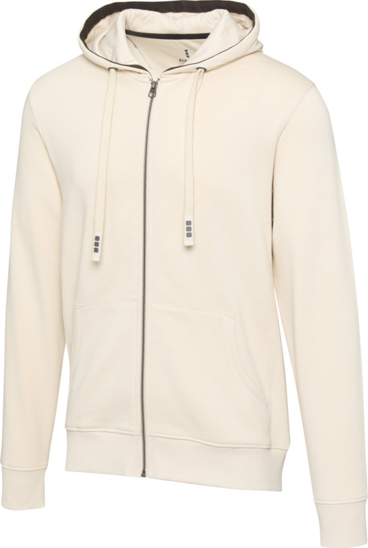 „Arora“ 300 g/m² unisex džemperis su gobtuvu ir užtrauktuku per visą ilgį
