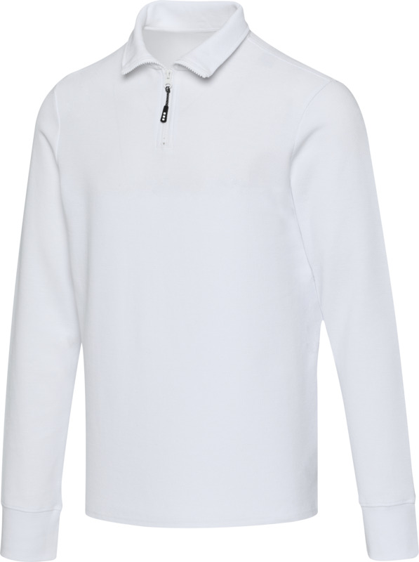 „Apollo“ 245 g/m² unisex polo marškinėliai su ilgomis rankovėmis ir pusine užtrauktuku