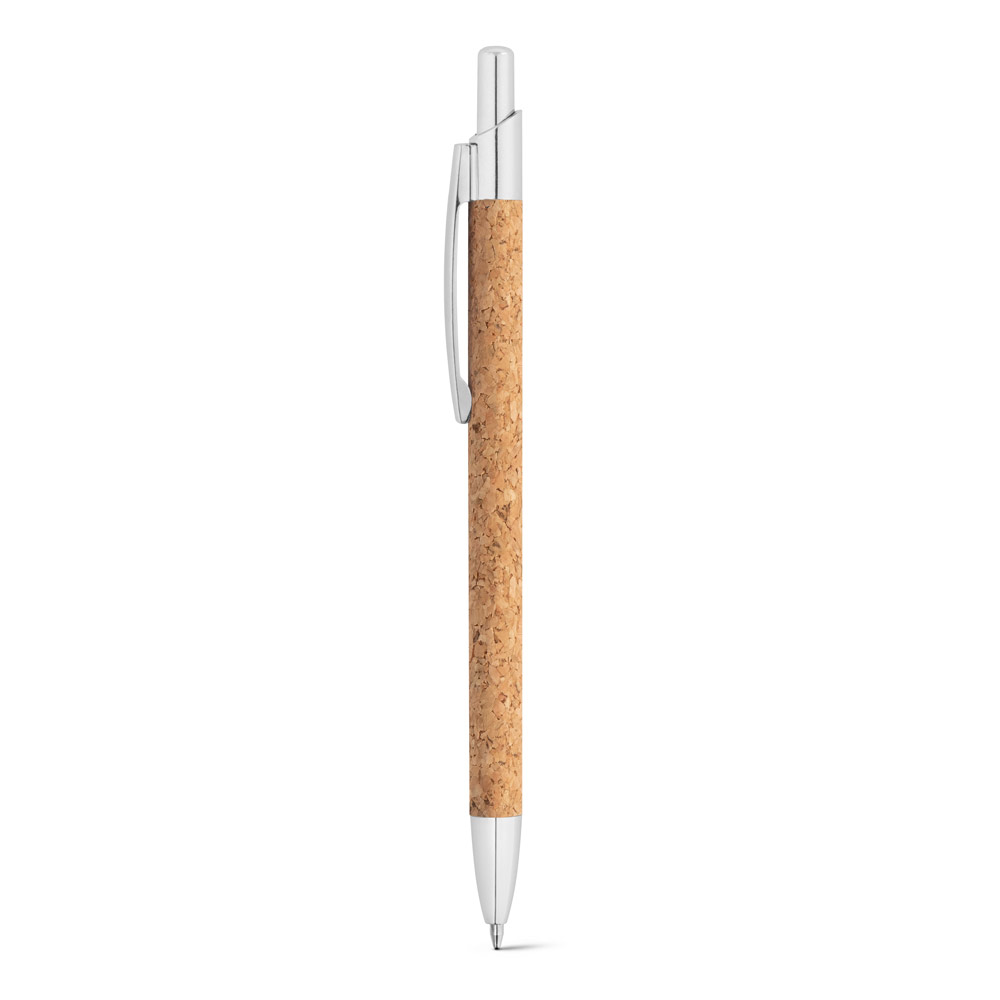 NATURA. Korkinis ir perdirbto aliuminio (100 % rAL) rašiklis su spaustuku - Image 6
