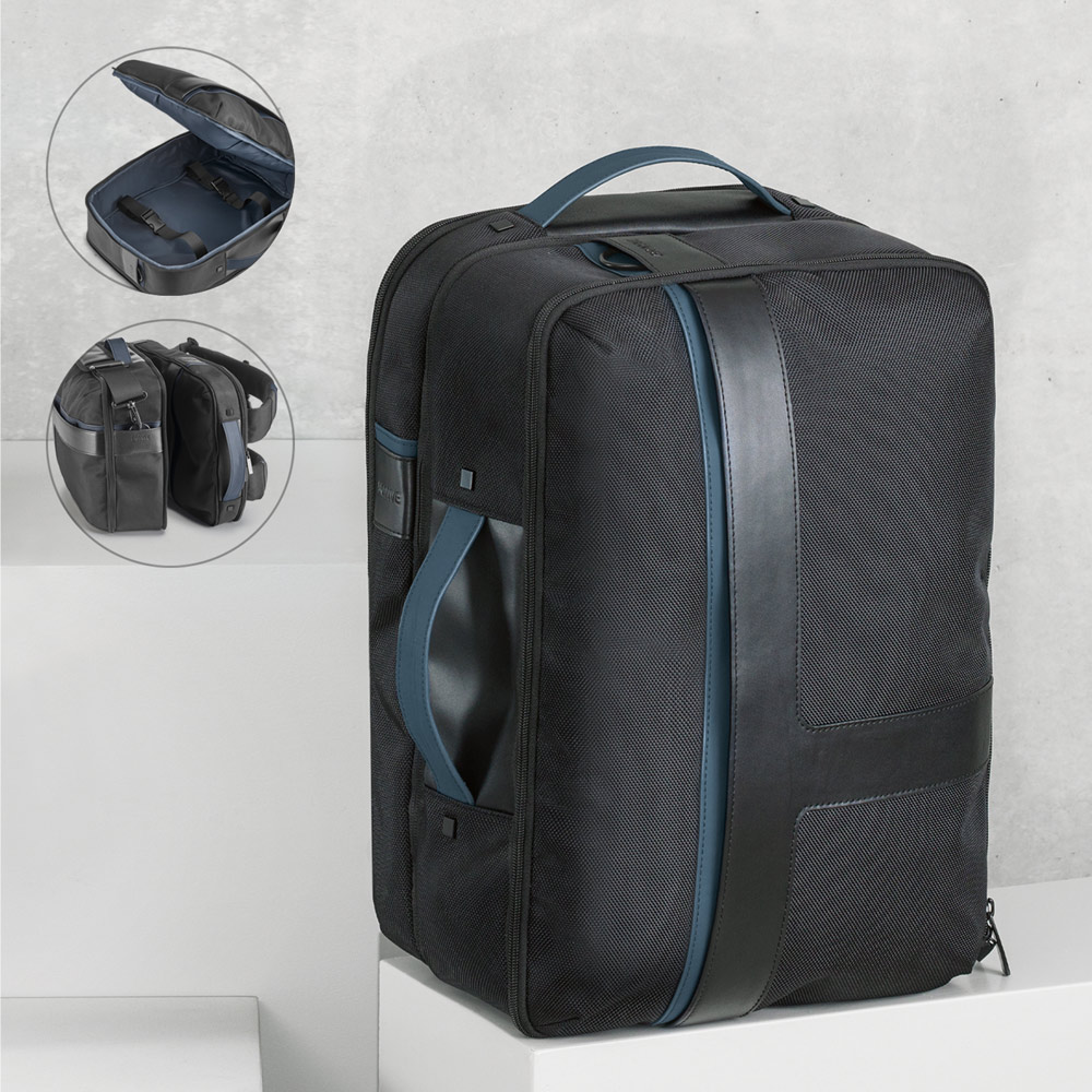 DYNAMIC BACKPACK I. 15'6" „2-in-1“ nešiojamojo kompiuterio kuprinė iš 1680D poliesterio ir nailono