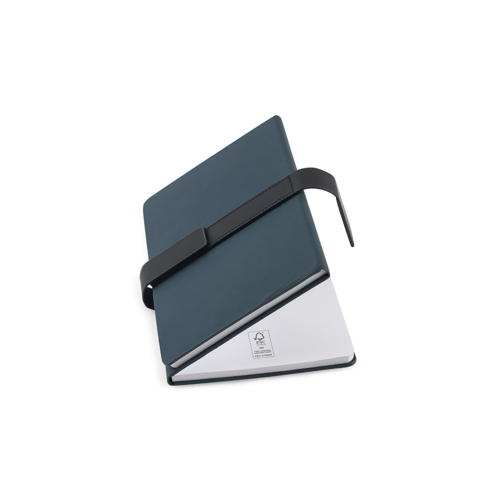SANDERSON. A5 notebook in PU (50% recycled) with two blocks: lined pages and plain pages - Image 7