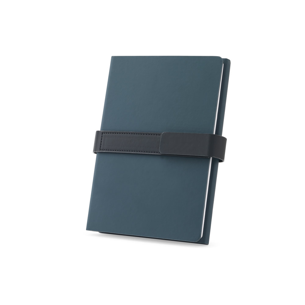 SANDERSON. A5 notebook in PU (50% recycled) with two blocks: lined pages and plain pages - Image 5