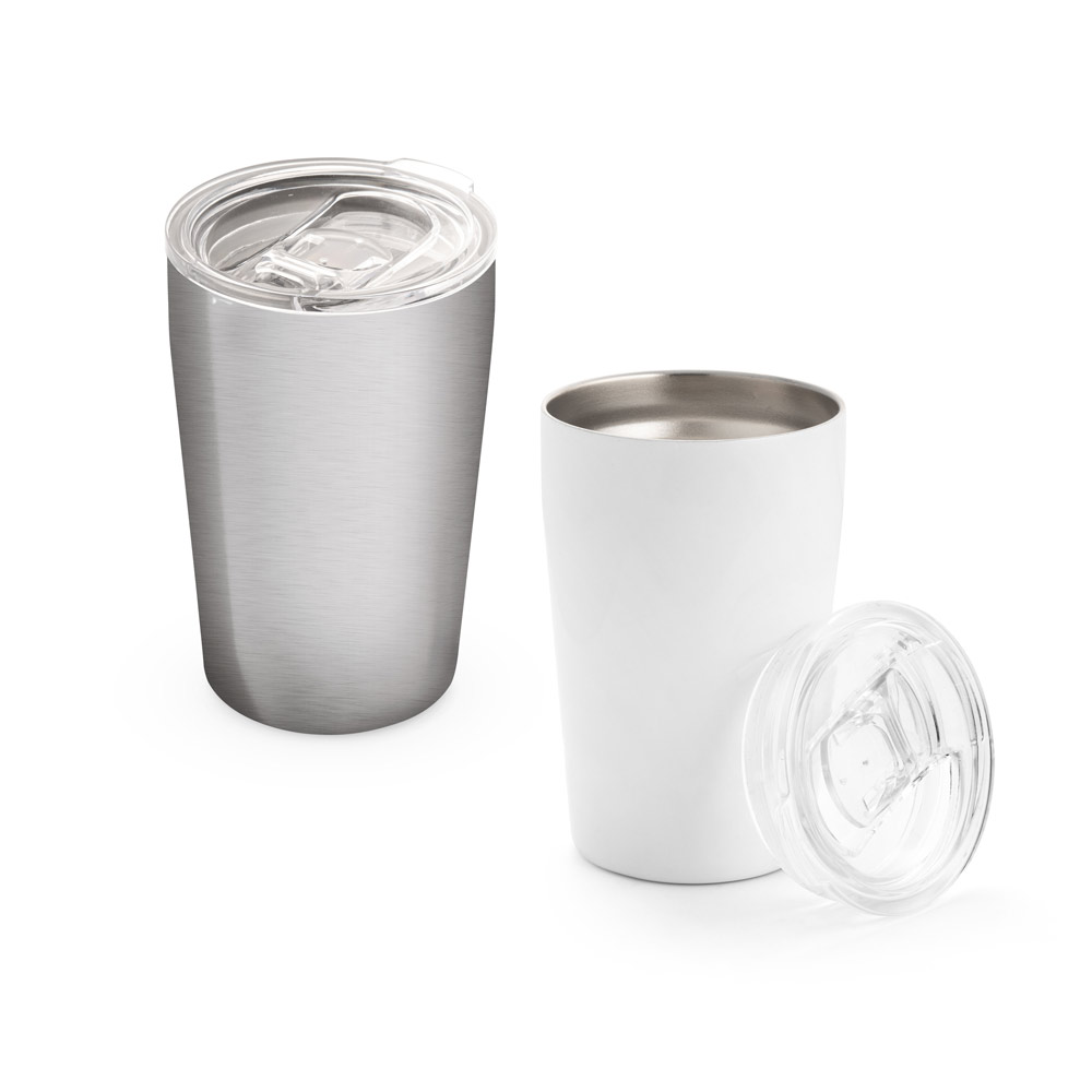 SLIDER. Nerūdijančio plieno sublimacijos kelioninis puodelis, 380 ml