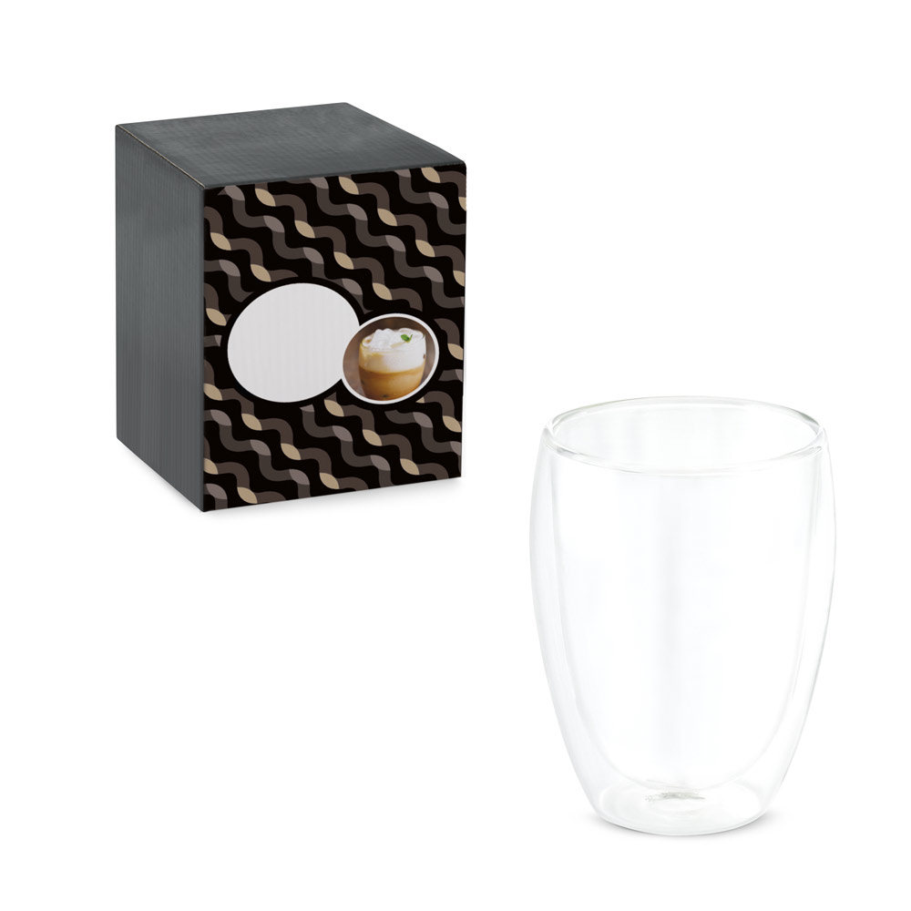 MACHIATO PUODELIS. Borosilikatinio stiklo puodelis, 350 ml