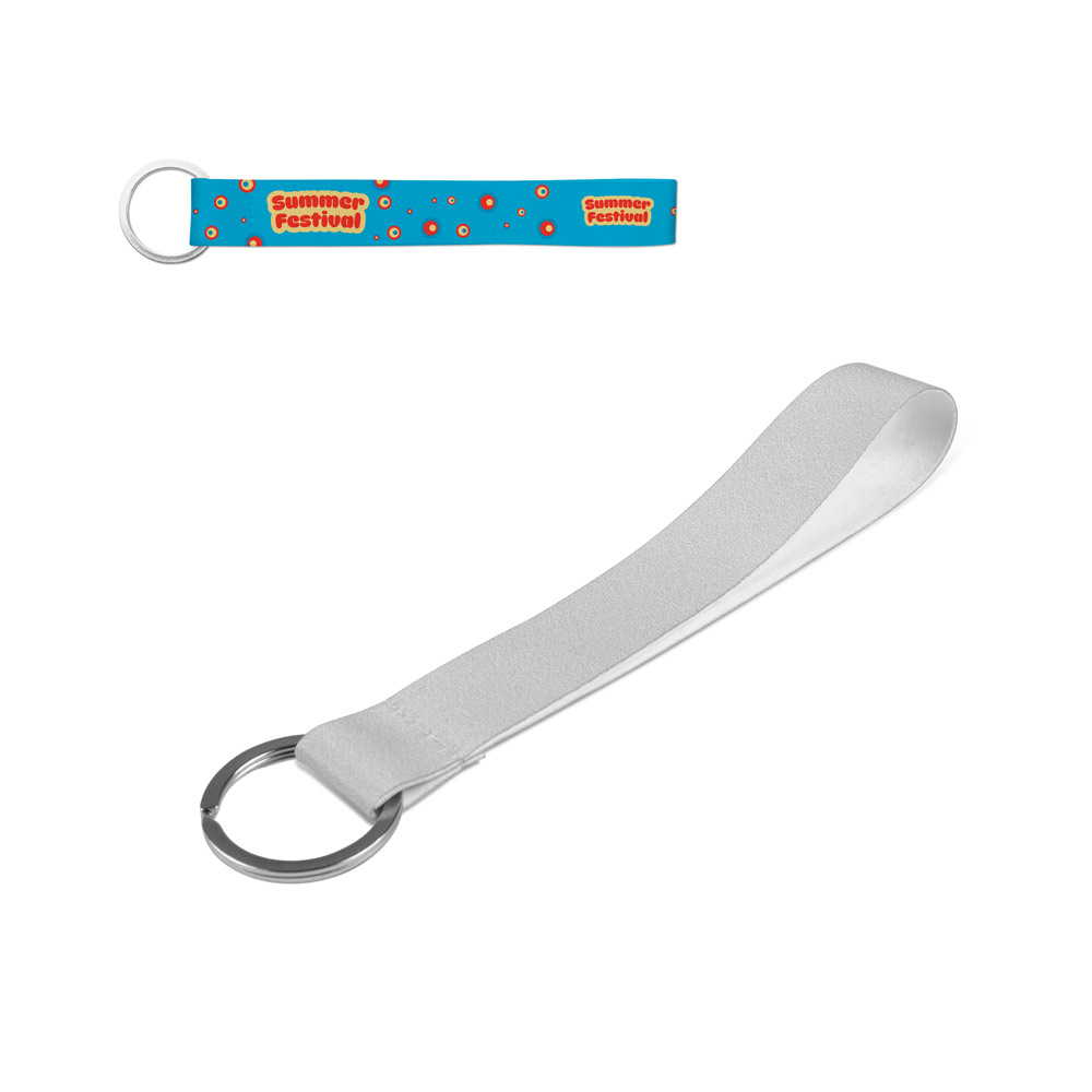SLOUGH. „SET“ dirželis „SUBLIMATION Short II“ (20 mm) iš perdirbto poliesterio (100 % rPET) su žiedu, kurio skersmuo 32 mm