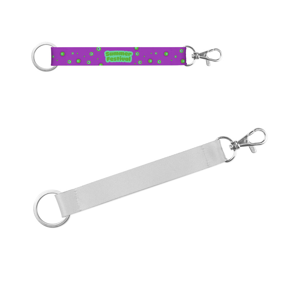CRAWLEY. „SET Lanyard SUBLIMATION Short II DUO“ (20 mm) su žiedu (Ø 32 mm) ir kabliuku su spynele „Hook Trigger Snap“ (20 mm)