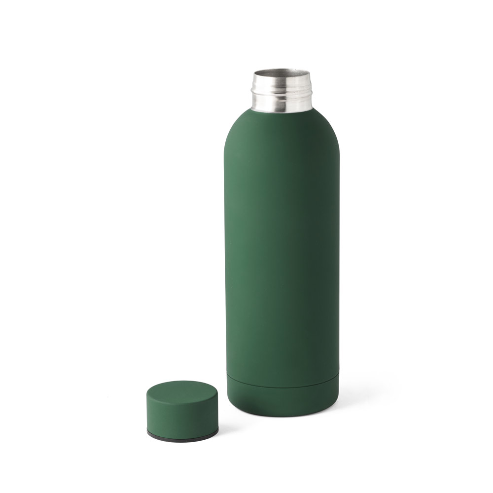 ODIN. Dvigubos sienelės vakuuminis nerūdijančio plieno (36 % perdirbto) butelis su guminė danga, 550 ml - Image 15