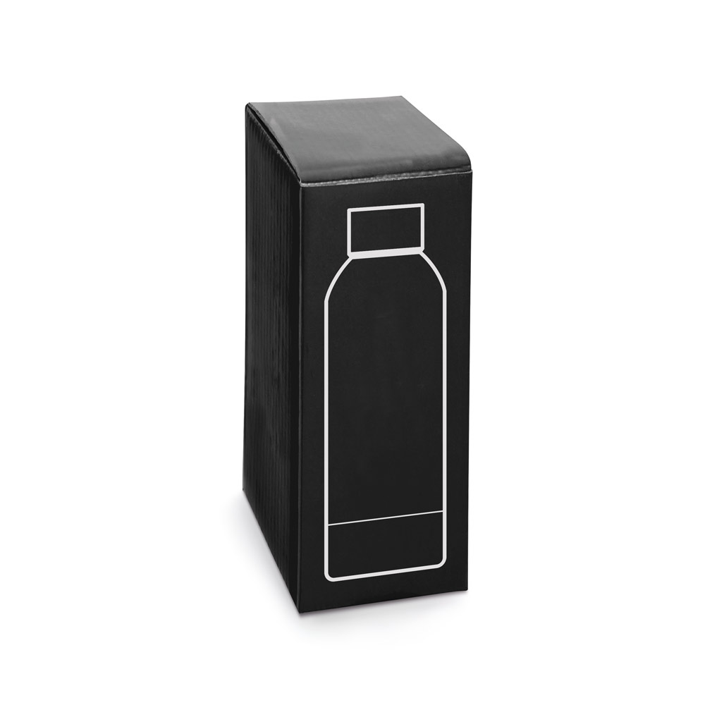 ODIN. Dvigubos sienelės vakuuminis nerūdijančio plieno (36 % perdirbto) butelis su guminė danga, 550 ml - Image 3