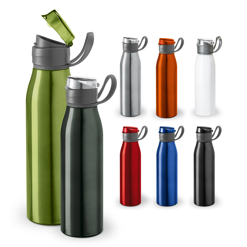 KORVER. 650 ml talpos aliuminis sportinis butelis