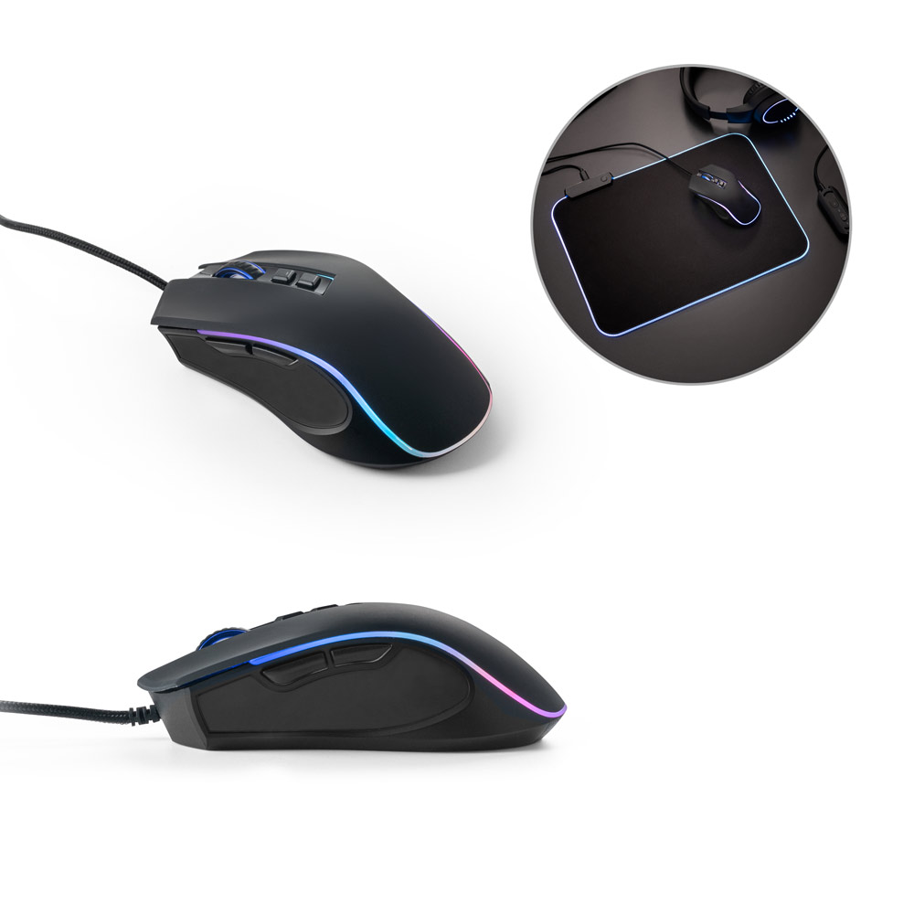 THORNE MOUSE RGB. Žaidimų pelė su 1'5m kabeliu ir ABS RGB LED apšvietimu