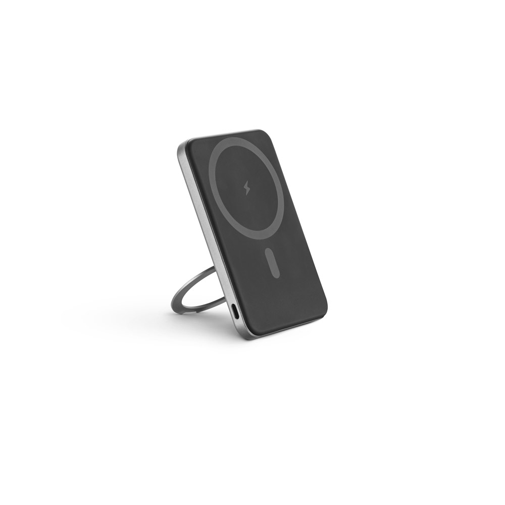 WARSHEL 5. 5 000 mAh magnetinis išorinis akumuliatorius su 15 W supergreitu belaidžiu įkrovikliu, pagamintas iš perdirbto ABS (100 % rABS), su laikikliu - Image 6