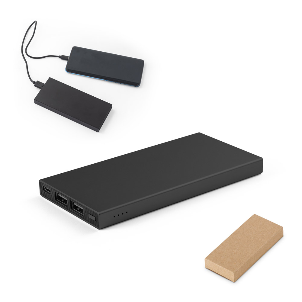DOROTHY 5. 5 000 mAh išorinis akumuliatorius, pagamintas iš perdirbto aliuminio (100 % rAL)
