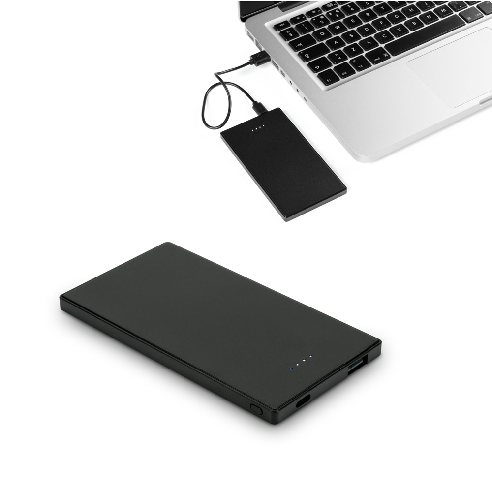 DENNING. 5 000 mAh plonas neapdorojamo plieno išorinis akumuliatorius