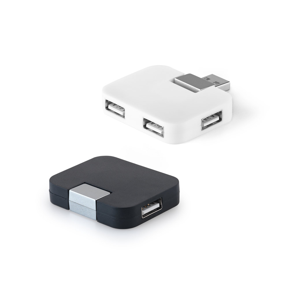 JANNES. „HUB“ su 4 USB-A prievadais, pagamintas iš ABS
