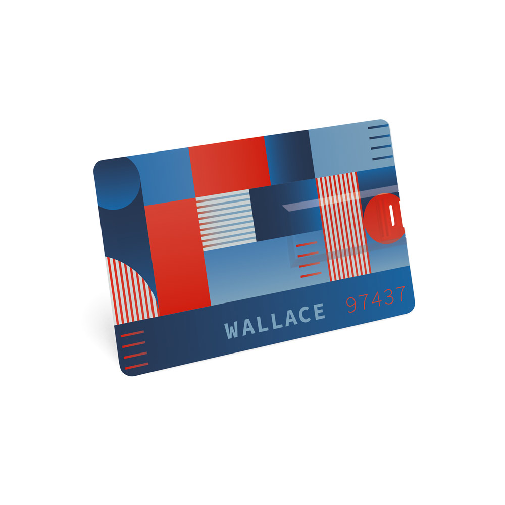 WALLACE 8 GB. USB atmintinė „UDP“ su 8 GB talpa, pagaminta iš ABS - Image 3