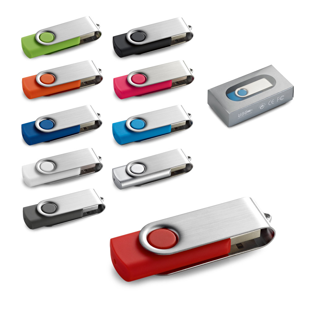 CLAUDIUS 8GB. 8 GB USB atmintinė su metaliniu spaustuku