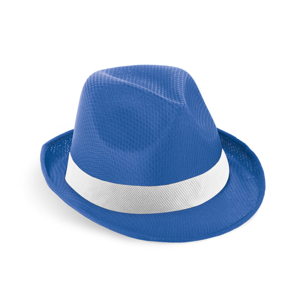 MANOLO POLI. Skrybėlė iš PP su balta poliesterine juostele - Image 8