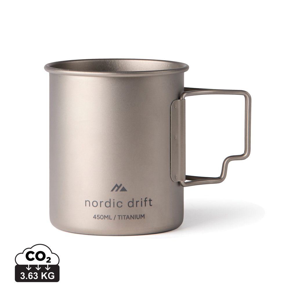 „Nordic Drift Trail“ ultralengvas titano puodelis, 450 ml
