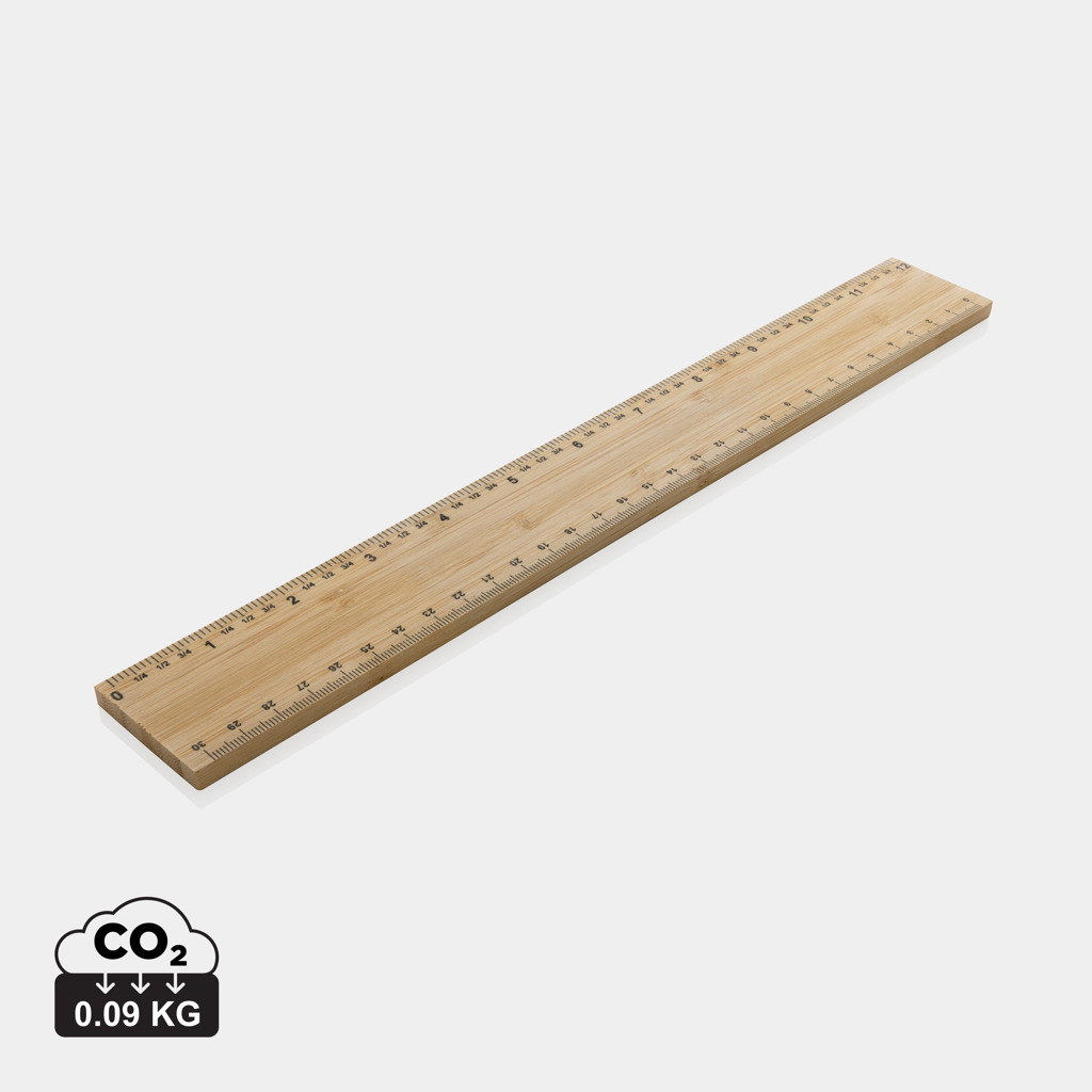 „Timberson“ ypač storas 30 cm dvipusis bambukinis liniuotė