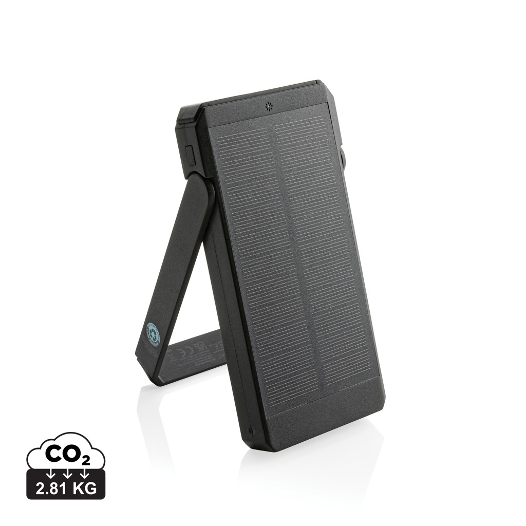 „Skywave RCS“ saulės energijos išorinis akumuliatorius iš perdirbto plastiko, 10000 mAh