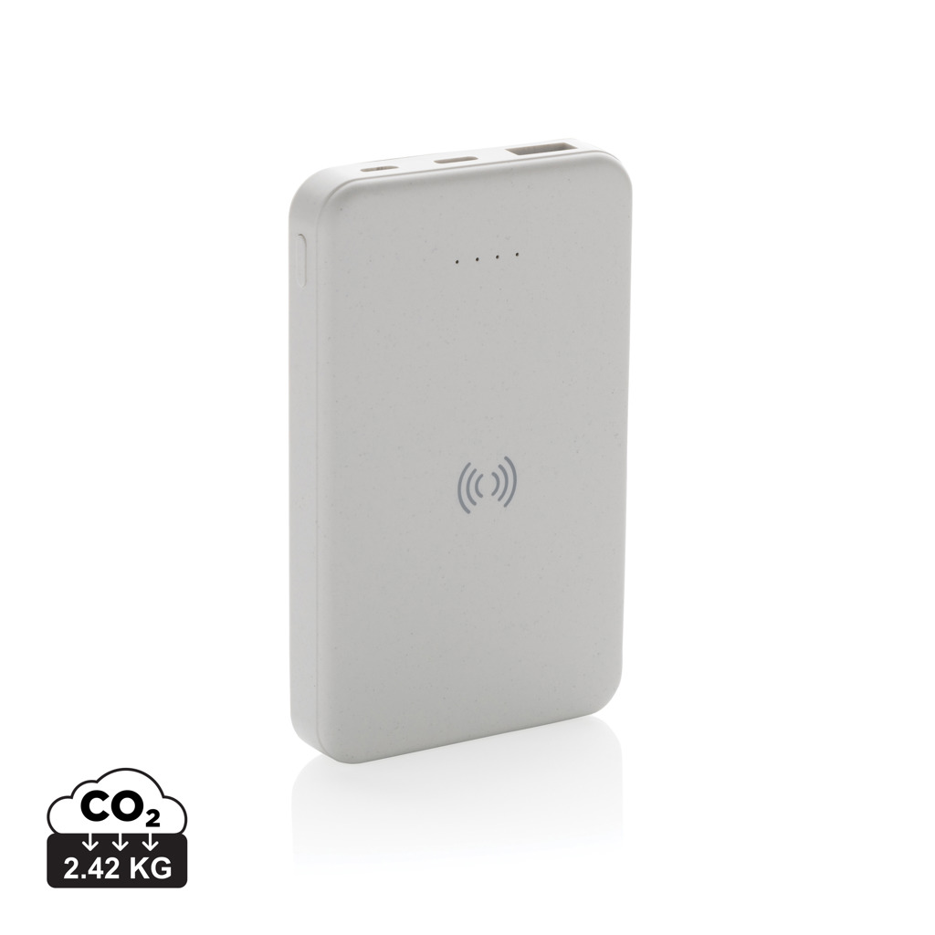 RCS perdirbto plastiko 5 000 mAh 5 W belaidis išorinis akumuliatorius