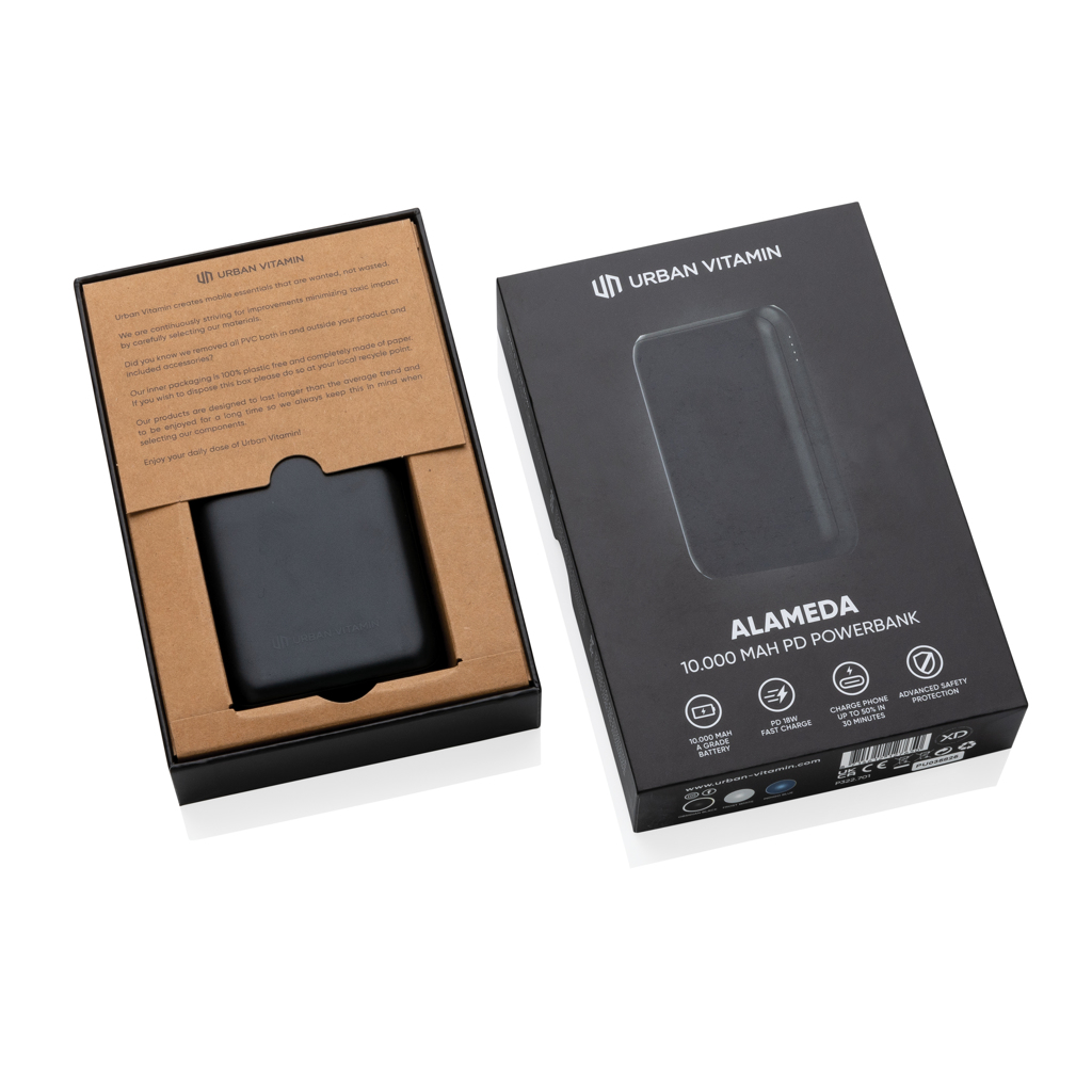„Urban Vitamin“ „Alameda“ 10 000 mAh 18 W PD išorinis akumuliatorius - Image 9