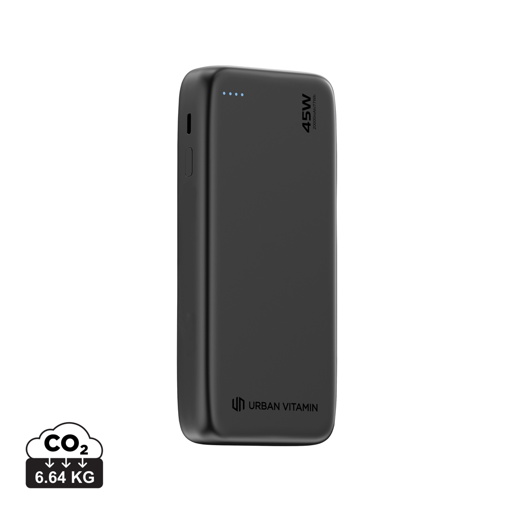 „Urban Vitamin“ „San Mateo“ 45 W, 20 000 mAh išorinis akumuliatorius
