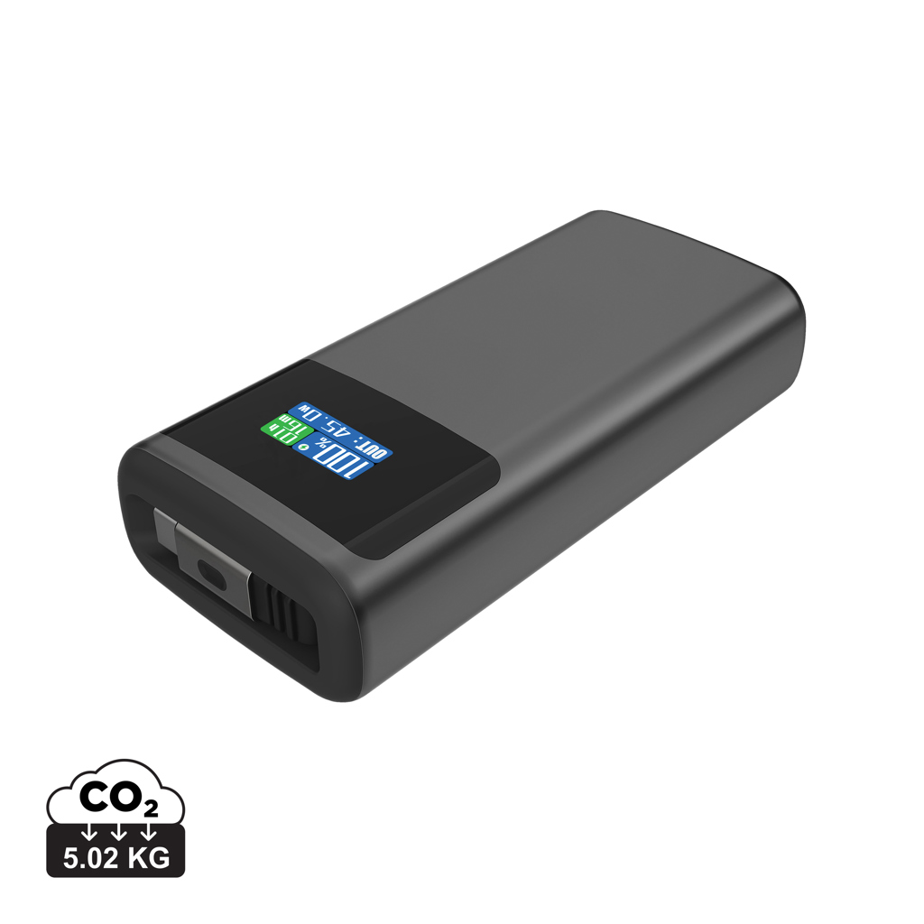„Quantum RCS“ ypač greitas „PD45W“ 10 000 mAh išorinis akumuliatorius su ekranu