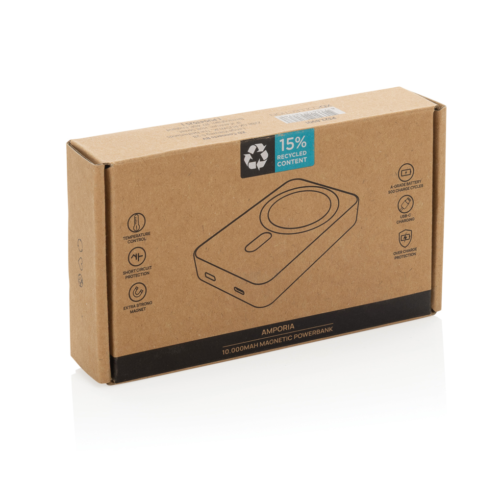 „Amporia RCS“ iš perdirbto plastiko pagamintas 10 000 mAh magnetinis išorinis akumuliatorius - Image 7