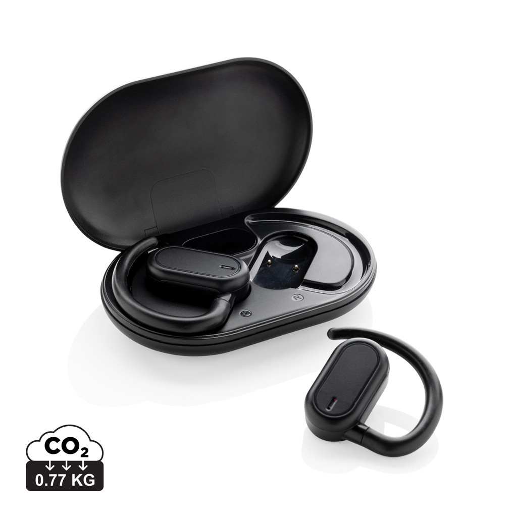 „Fitsound RCS“ ausinės su atviru ausies dizainu, pagamintos iš perdirbto plastiko, su TWS technologija
