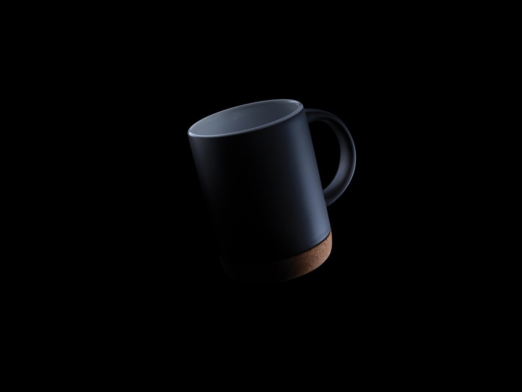 Keraminis puodelis su kamštiniu pagrindu, 280 ml - Image 5