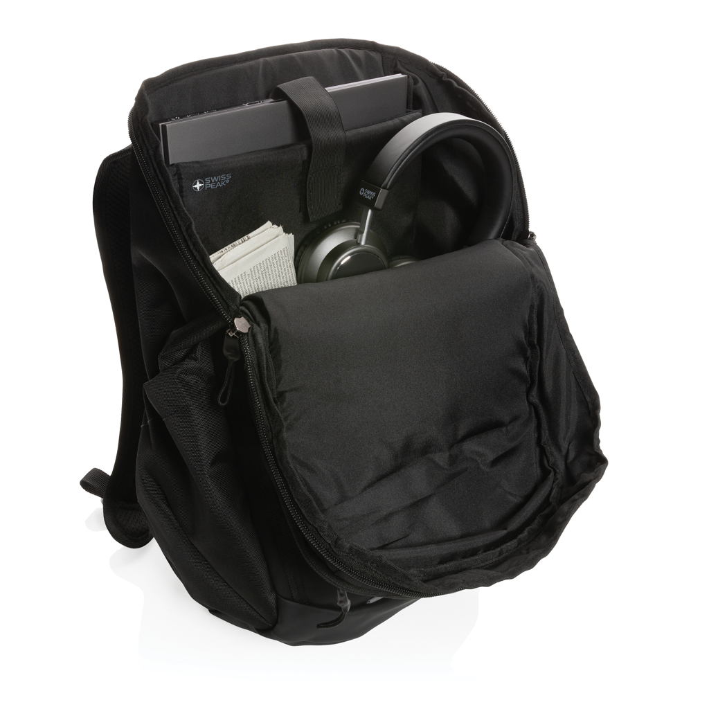 „Swiss Peak AWARE™ RPET“ 15,6 colių verslo kuprinė - Image 9