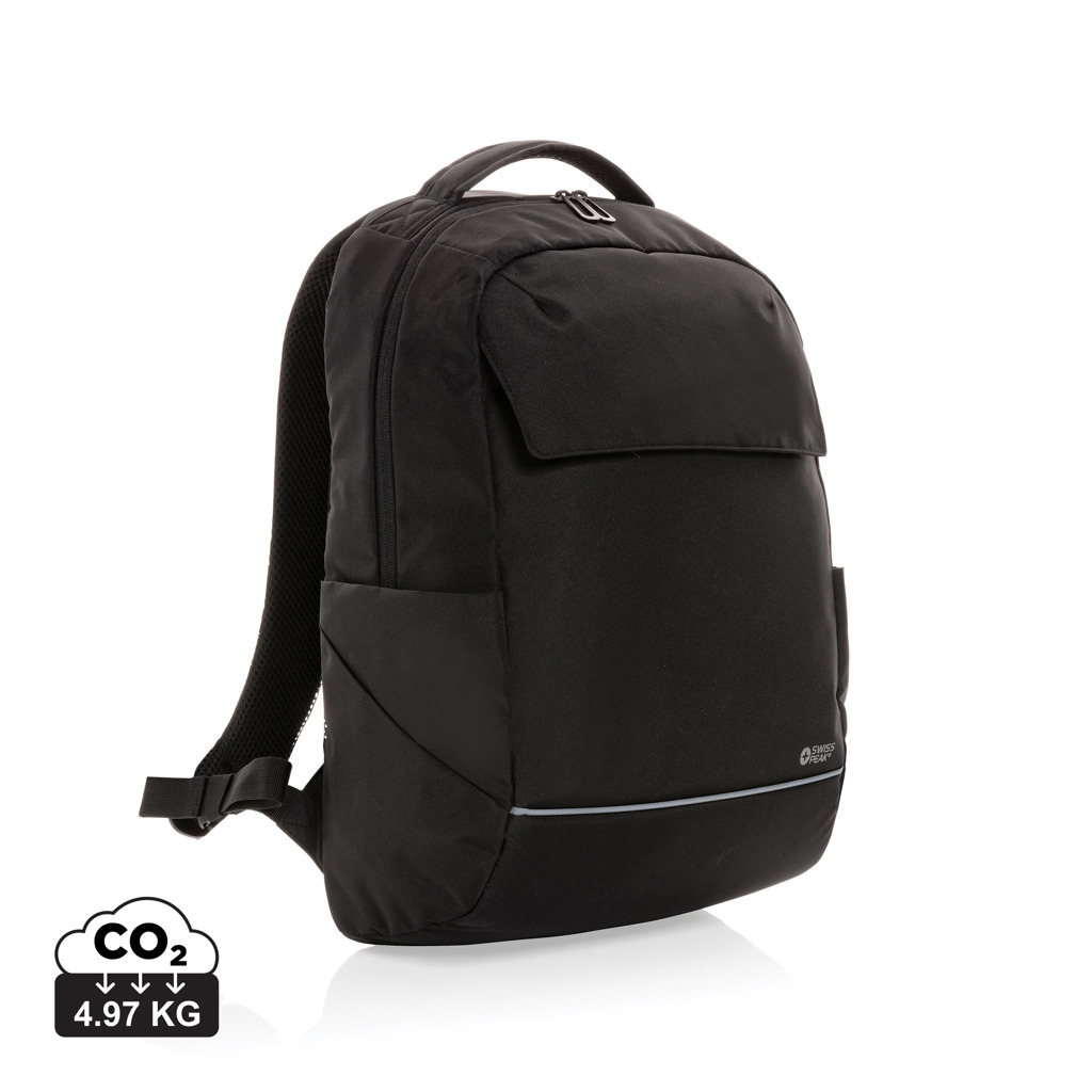 „Swiss Peak Brooke AWARE™ RPET“ kasdienio naudojimo 15,6 colių nešiojamojo kompiuterio kuprinė