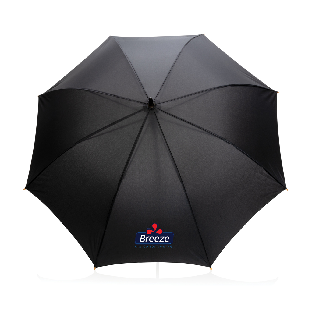23 colių „Impact AWARE™ RPET 190T“ bambukinis skėtis su automatiniu atidarymu - Image 6