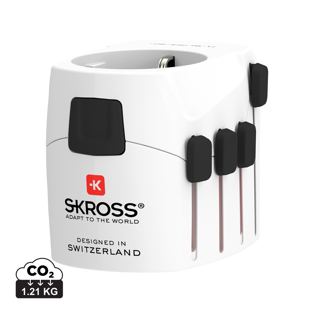 „SKROSS Pro“ 3-kontaktis pasaulinis kelioninis adapteris