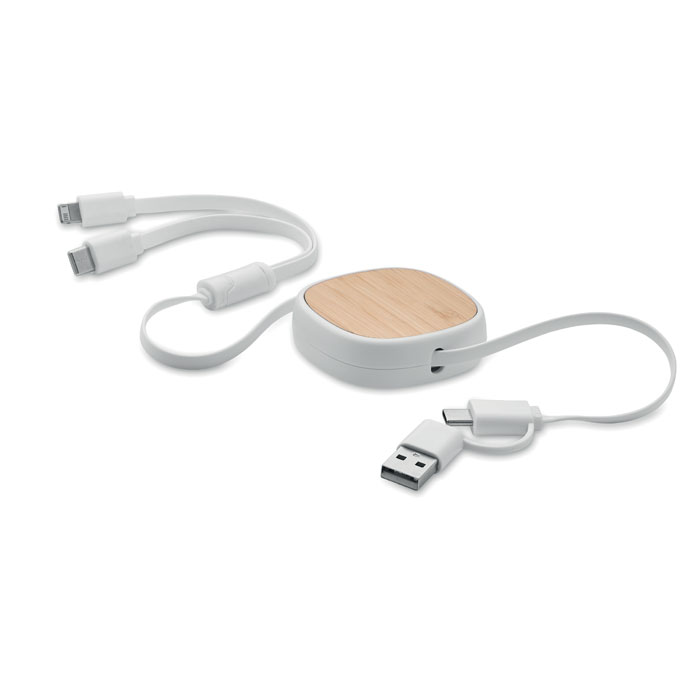 Ištraukiamas USB įkrovimo laidas