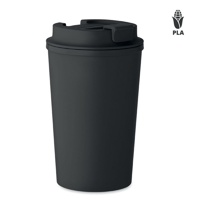 PLA dvigubos sienelės stiklinė, 350 ml