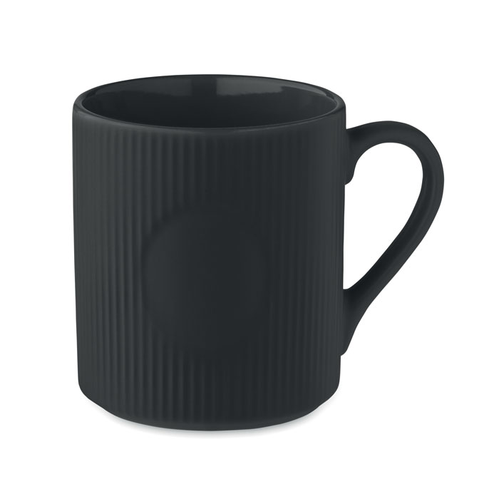 Ribotas keraminis puodelio padėklas, 340 ml